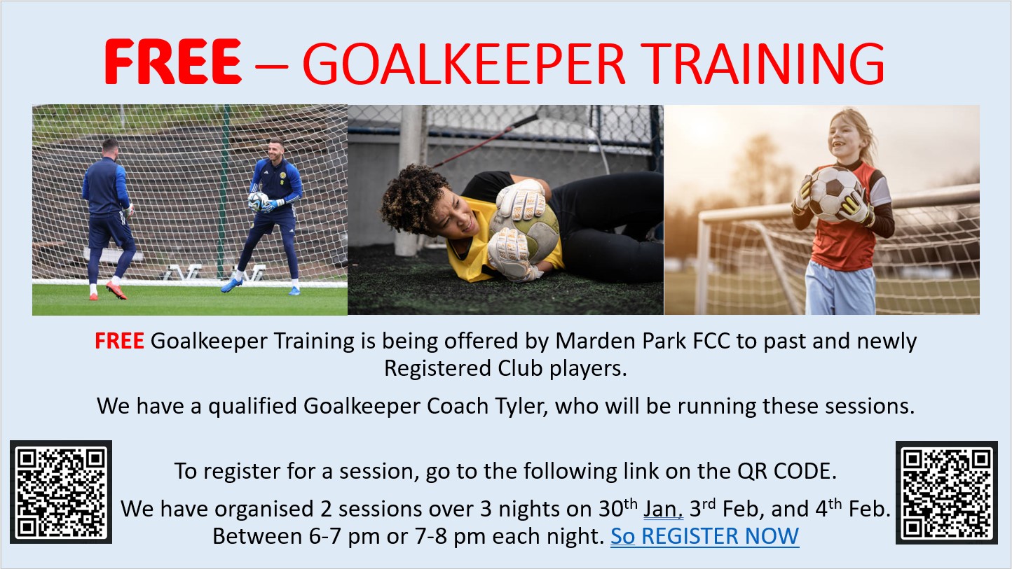 FREE – GOALKEEPER TRAINING